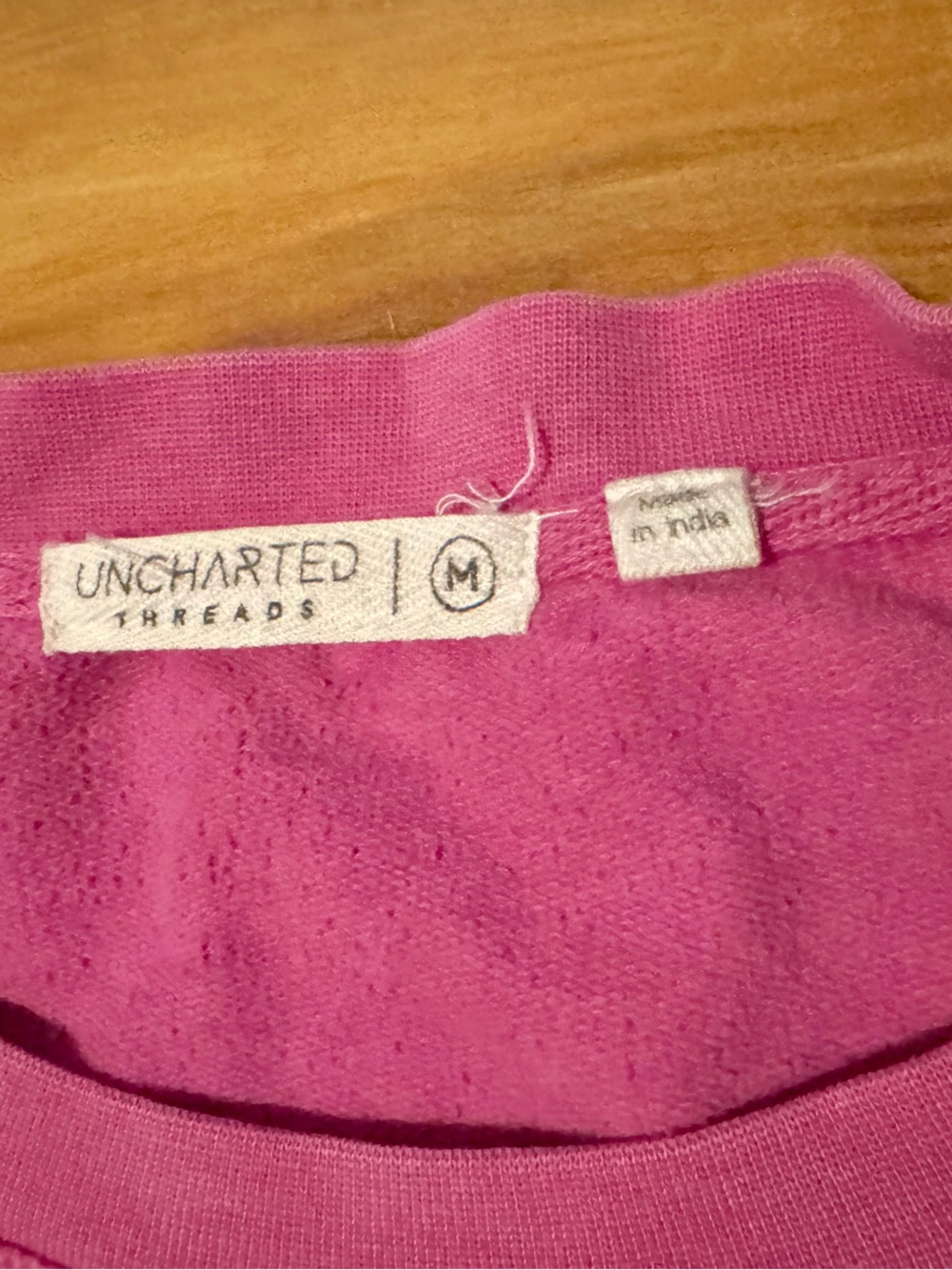 Pink with Orange “East Coast” Chenille Letters Crewneck Sweatshirt | Size S/M - Picture 5 of 6